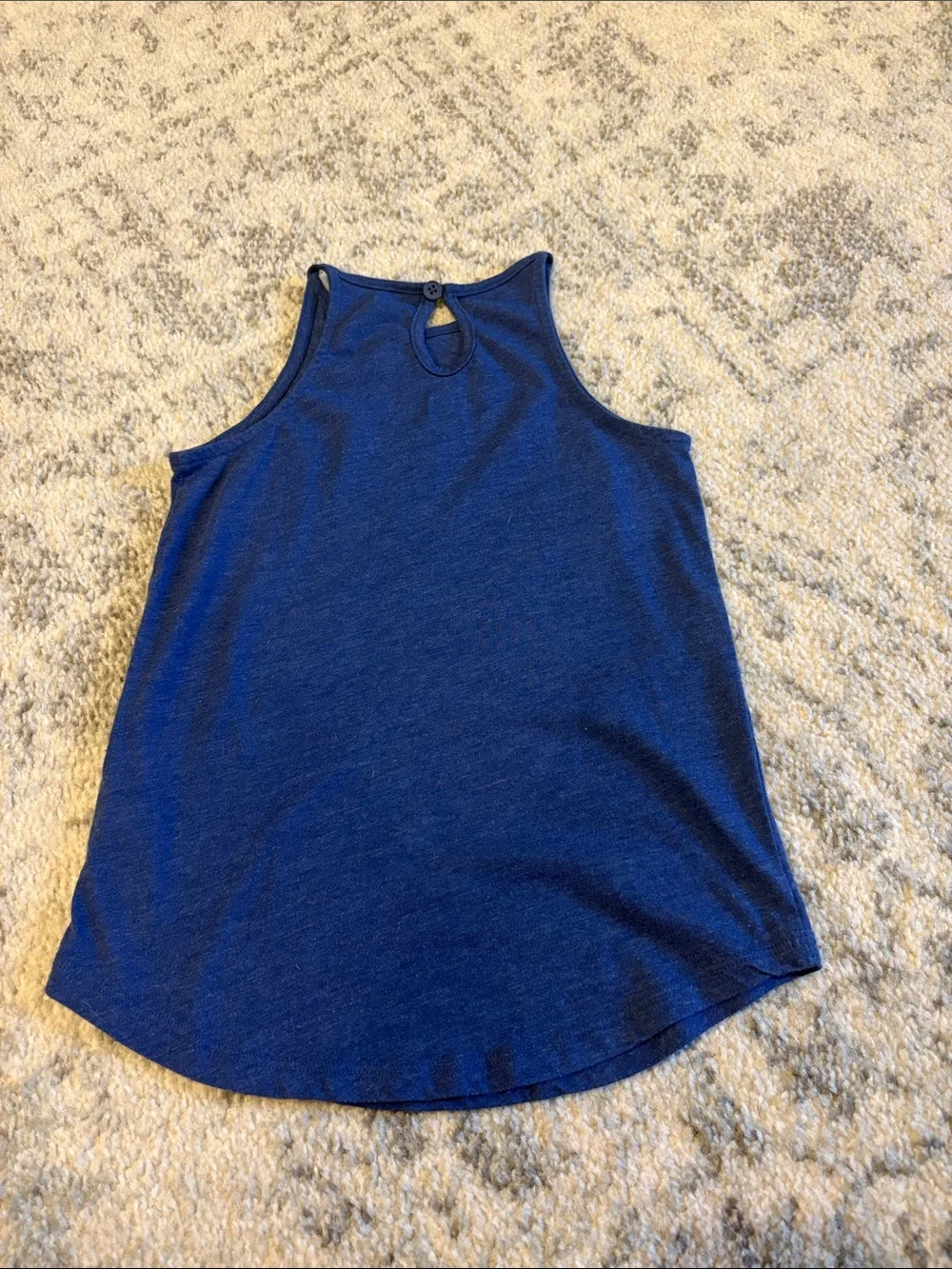 The Children's Place Blue Tank with Red and Silver Sequin Star Size 7/8